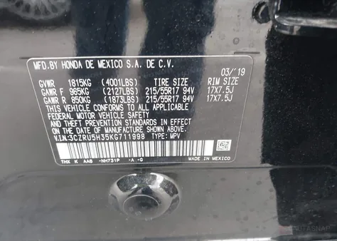 3CZRU5H35KG711998